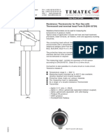 Resistance Thermometer For Flue Gas With Thermowell and Terminal Head Form B (DIN 43729)