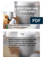 Sifat Fisik Dan Kimia Susu