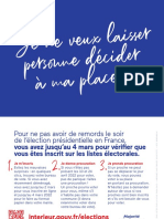 Carte postale adressée aux Français mal inscrits sur les listes électorales