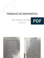 Trabalho de Matemática