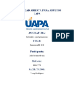 Tarea II de Informatica para Agrimensores UAPA