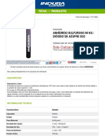 4510-Ly-Anhídrido Sulfuroso 90 KG Dióxido de Azufre So2