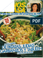 Recetas - (Con Las Manos en La Masa - Fascículo #008) - Ensaladas de Patatas, Judías, Garbanzos y Tabuleh