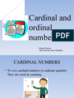 Cardinal and Ordinal Numbers Fun Activities Games 37019