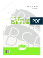 Journal of Baltic Science Education, Vol. 10, No. 1, 2011