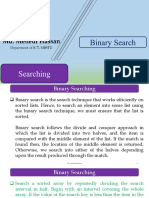 Binary Search (BS) : Md. Mehedi Hassan