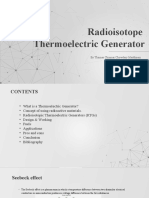 Radioisotopic Thermoelectric Generator