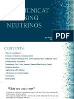 Communication Using Neutrinos