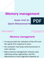 Memory Management: Assist. Prof. Dr. Qasim Mohammed Hussein