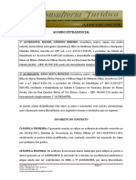 Acordo extrajudicial de indenização por acidente de trânsito