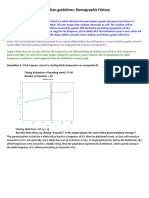 Demographic history simulation guidelines