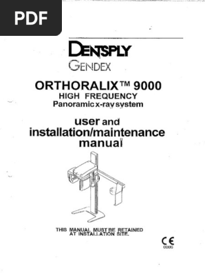 MANUAL MERCK 医学情報ガイド Gendex Orthoralix 9000 User and Installation M. | PDF