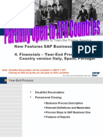 New Features SAP Business One 6.5 4. Financials - Year-End Process Country Version Italy, Spain, Portugal
