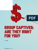 Group Captives: Are They Right For You?: by - Jim Hoitt