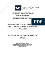 Contextualizacion de Educacion para La Salud