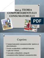 Tema 4 Teoria comportamentului consumatorului