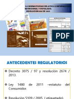 Actualizacion de La Normatividad Relativa A Informacion Nutricional