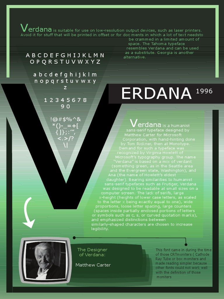 Verdana Poster 2 | PDF | Verdana | Typefaces