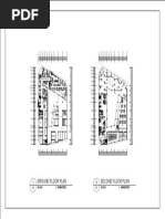 Ground Floor Plan Second Floor Plan: Scale 1: 100 METERS Scale 1: 100 METERS