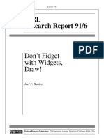 WRL Research Report 91/6: Don't Fidget With Widgets, Draw!