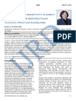 Post Operative Sensitivity On Direct Res