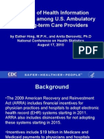 Adoption of Health Information Technology Among U.S. Ambulatory and Long-Term Care Providers