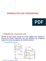 Chapitre 1 Généralités Ergonomie