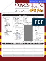 Hogwarts RPG Character Sheet