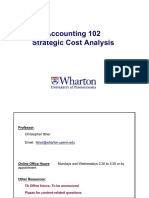 Accounting 102 Strategic Cost Analysis