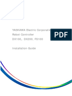YASKAWA Electric Corporation Robot Controller DX100 DX200, FS100 Installation Guide