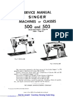 Singer 500 and 503 Class Service Manual