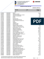 Lista de Precios AR-041 - Linea Carraro