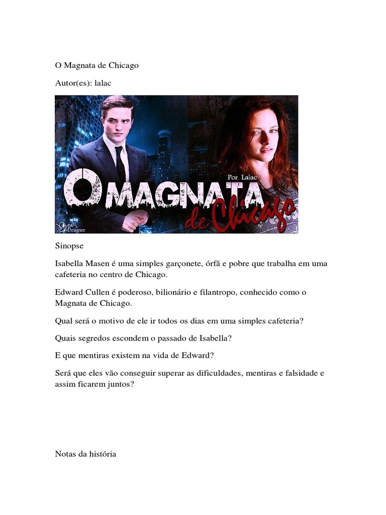 O Magnata de Chicago: Amor e Segredos | PDF | Amor | Dinheiro, image size:768x1024