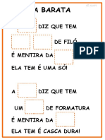 A Barata Diz Que Tem ... FUNDO BRANCO TEAtividades