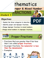 Proper Improper Mixed Number Fractions 