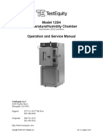 Model 123H Temperature/Humidity Chamber Operation and Service Manual