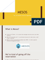 Mesos: Yes, Yet Another Resource Negotiator