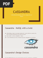 Cassandra: A Distributed Database With No Single Point of Failure