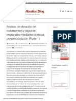 ¿Cómo Analizo Los Cojinetes y La Vibración de La Caja de Engranajes Usando Técnicas de Demodulación