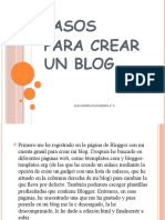 Pasos para Crear Un Blog.