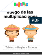 Juego Tablas Multiplicar Edufichas