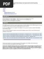 How To Change The Password of The Database User Sysman Document 259379