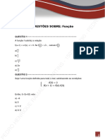 Funções matemáticas: questões e conceitos