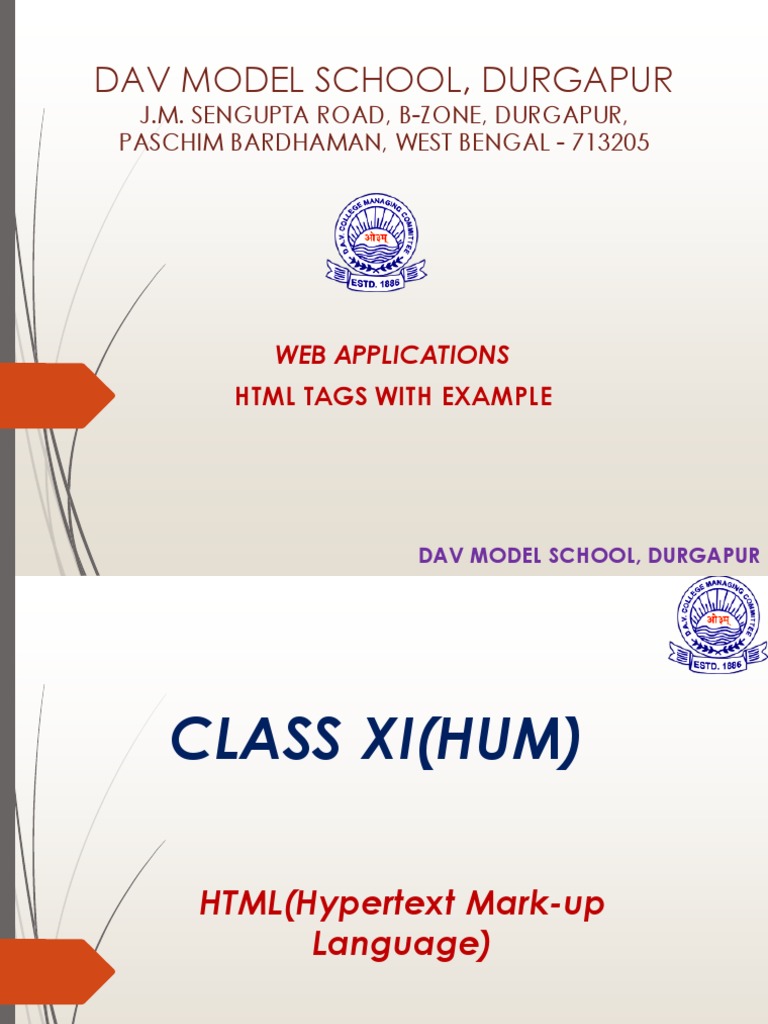 Class Xi Web Application HTML Table | PDF | Html Element | Html