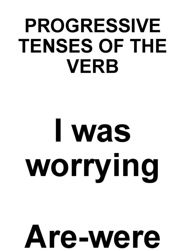 Progressive Tenses of The Verb PDF