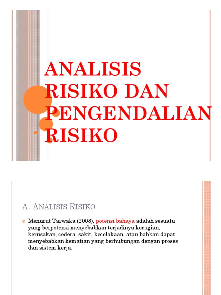 Analisa Resiko Dan Pengendalian Kecelakaan Kerja Pdf