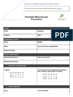 13 - Checklist Manutenção Preventiva