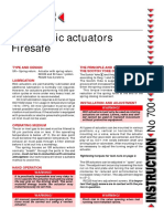 Pneumatic Actuators Firesafe: Type and Design The Principle and Application of The Scotch Yoke Construction