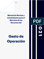 Manual de Normas y Lineamientos para El Ejercicio de Los Recursos Del Gasto de Operacion 2021