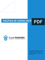 Política de Copias de Respaldo